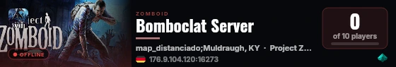 Bomboclat Server live status badge