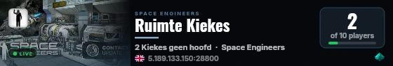 Ruimte Kiekes live status badge