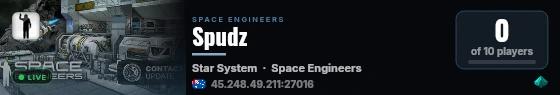Spudz live status badge