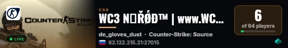 WC3 NสŘǾĐ™ | www.WCS.su | FAST XP [RUS] | many races live status badge