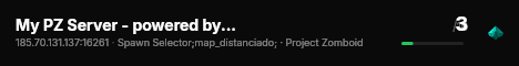 My PZ Server - powered by Sophie live status badge