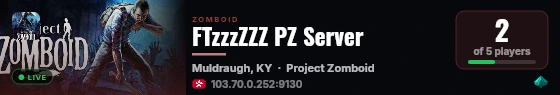 FTzzzZZZ PZ Server live status badge