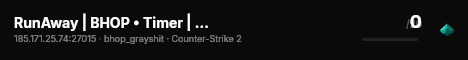 RunAway | BHOP • Timer | runawaytr.com live status badge