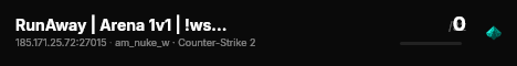 RunAway | Arena 1v1 | !ws !knife !gloves | runawaytr.com live status badge