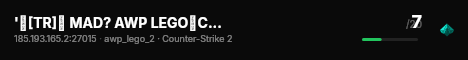 '☪️[TR]☪️ MAD? AWP LEGO│Custom Silahlar│!market live status badge