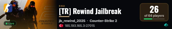 [TR] Rewind Jailbreak live status badge
