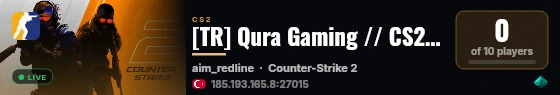 [TR] Qura Gaming // CS2 Aim | Turkiye - prooyun.net live status badge