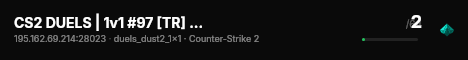 CS2 DUELS | 1v1 #97 [TR] — CYBERSHOKE.NET (ONLY DUST2) live status badge