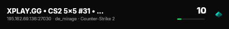 XPLAY.GG • CS2 5x5 #31 • [TR] live status badge