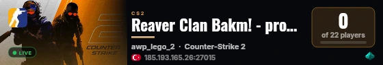 Reaver Clan Bakm! - prooyun.net live status badge