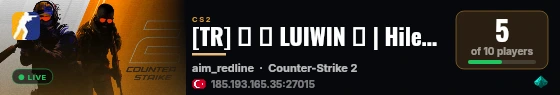 [TR] ☪️ ★ LUIWIN ★ | Hileye OTO BAN | !ws !knife !glove live status badge