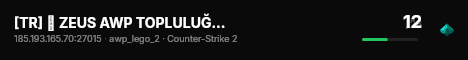 [TR] ☪️ ZEUS AWP TOPLULUĞU ☪️ [TR] | discord.gg/zeusem live status badge