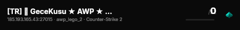 [TR] 👑 GeceKusu ★ AWP ★ discord.gg/gecekusu ★ live status badge