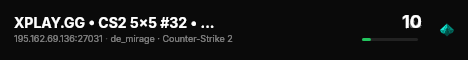 XPLAY.GG • CS2 5x5 #32 • [TR] live status badge