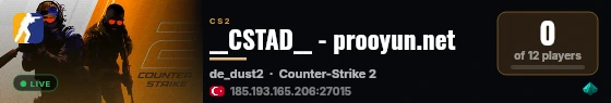__CSTAD__ - prooyun.net live status badge