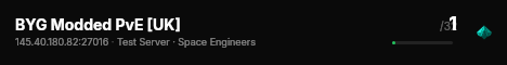BYG Modded PvE [UK] live status badge