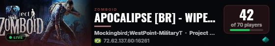 APOCALIPSE [BR] - WIPE NOVO 31-07-2026 live status badge