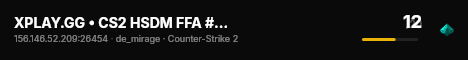XPLAY.GG • CS2 HSDM FFA #11 • [TR] live status badge