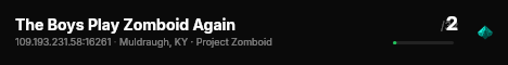 The Boys Play Zomboid Again live status badge