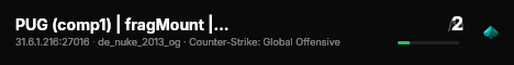 PUG (comp1) | fragMount | 128t live status badge