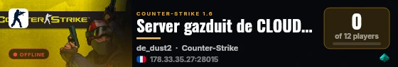 Server gazduit de CLOUD-CENTER.RO live status badge