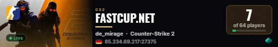 FASTCUP.NET live status badge