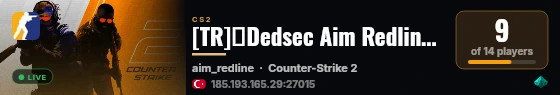 [TR]☪️Dedsec Aim Redline Topluluğu KÜFÜR SERBEST !dc - p live status badge