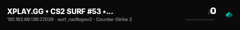 XPLAY.GG • CS2 SURF #53 • [TR] live status badge