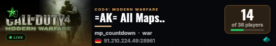 =AK= All Maps.. live status badge