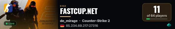 FASTCUP.NET live status badge