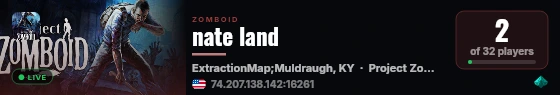 nate land live status badge