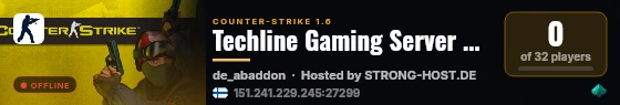 Techline Gaming Server ® / [CLASSIC-1000FPS]️ live status badge