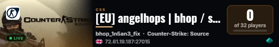 [EU] angelhops | bhop / surf | angelgirl.cloud live status badge