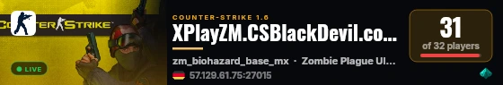 XPlayZM.CSBlackDevil.com ZP UltimateX | Respawn | VIP 22-00 ★ Points ® live status badge