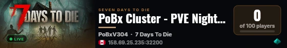 PoBx Cluster - PVE Nightmare 2 live status badge