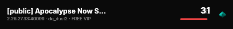 [public] Apocalypse Now Style live status badge