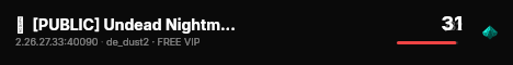 █  [PUBLIC] Undead Nightmares  █ live status badge