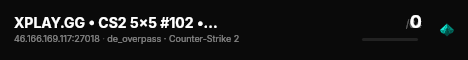 XPLAY.GG • CS2 5x5 #102 • [LT] live status badge