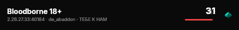 Bloodborne 18+ live status badge