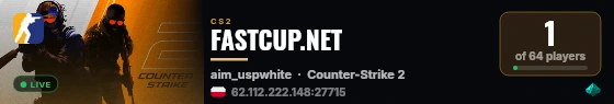 FASTCUP.NET live status badge