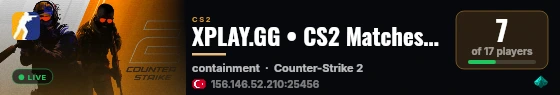 XPLAY.GG • CS2 Matches #429 live status badge