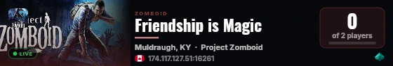 Friendship is Magic live status badge