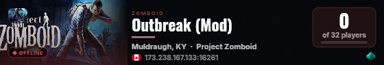 Outbreak (Mods) live status badge