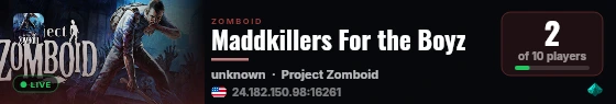 Maddkillers For the Boyz live status badge