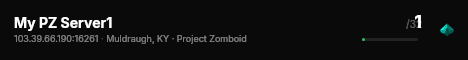 My PZ Server1 live status badge