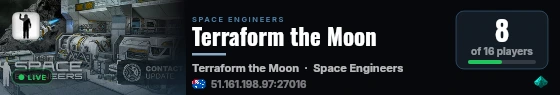 Terraform the Moon live status badge