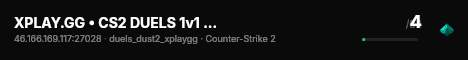 XPLAY.GG • CS2 DUELS 1v1 #52 • [LT] live status badge