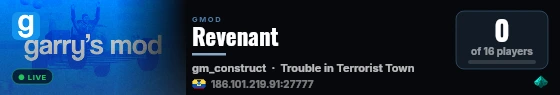 Revenant live status badge