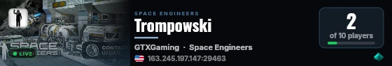 Trompowski live status badge