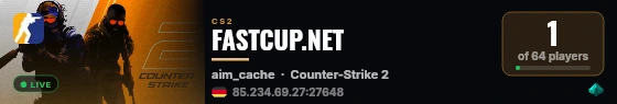 FASTCUP.NET live status badge